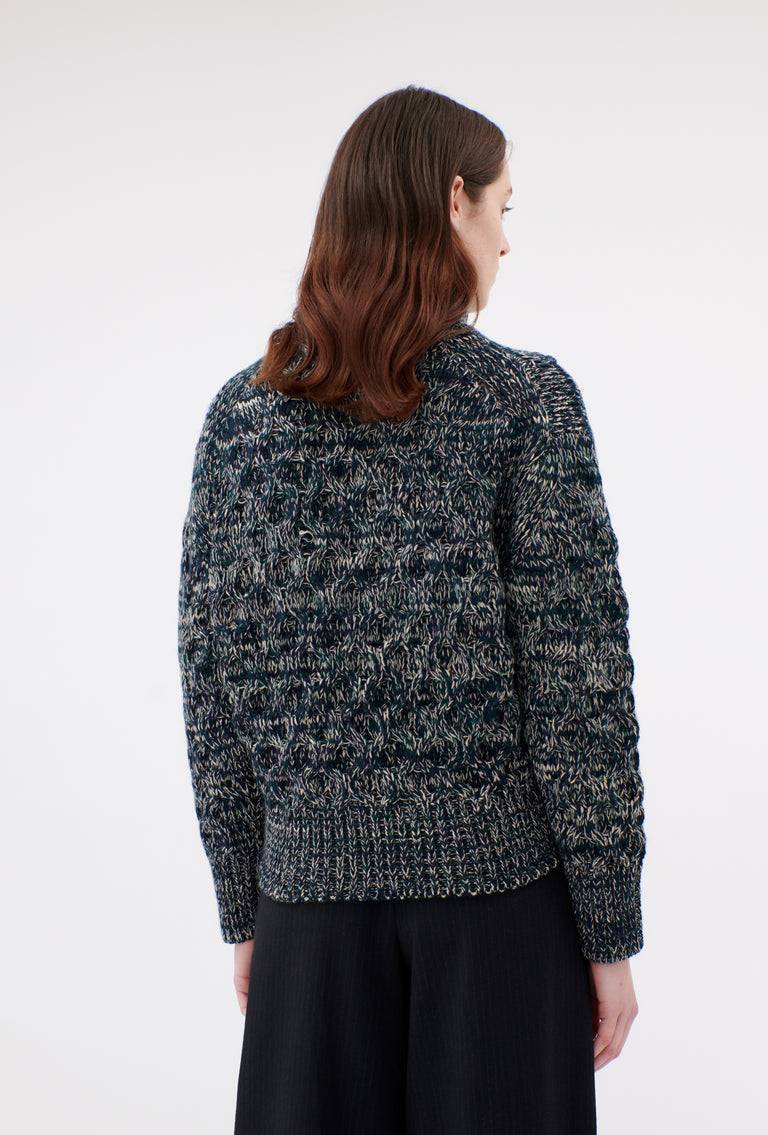 Odeeh Cash-Wool-Mouline Pullover, Juniper Schlussverkauf