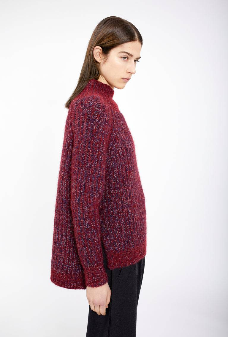 Odeeh Multiyarn Mix Pullover, Pomegranate Kostenloser Versand