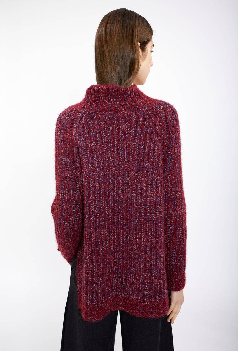 Odeeh Multiyarn Mix Pullover, Pomegranate Kostenloser Versand