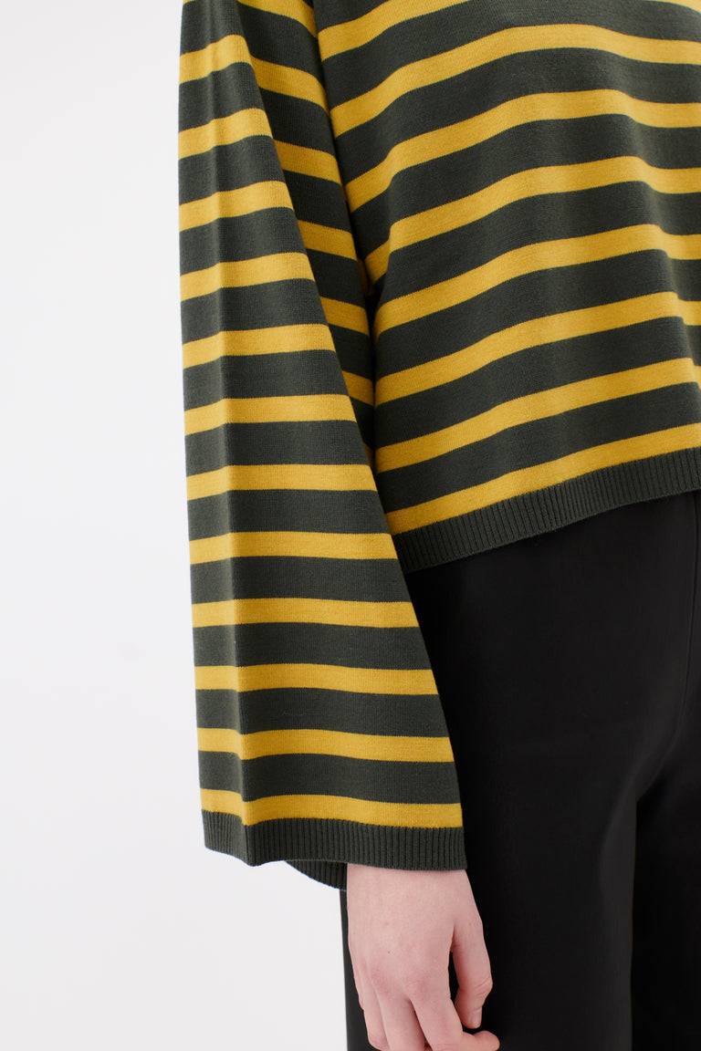 Odeeh Merino Extrafein Pullover, Dark Olive Großer Ausverkauf