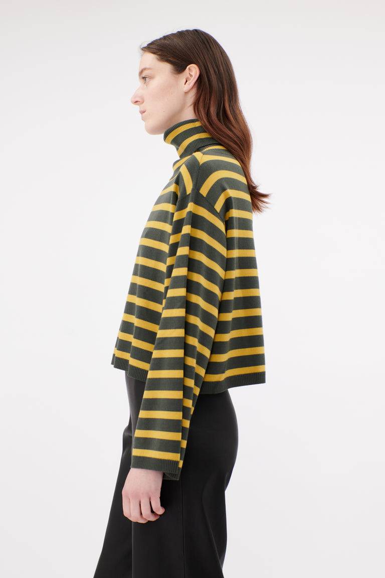 Odeeh Merino Extrafein Pullover, Dark Olive Großer Ausverkauf