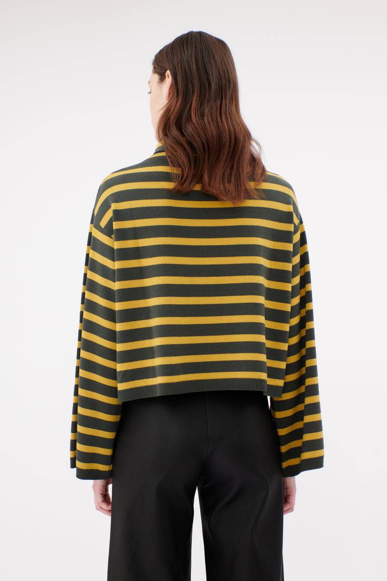 Odeeh Merino Extrafein Pullover, Dark Olive Großer Ausverkauf