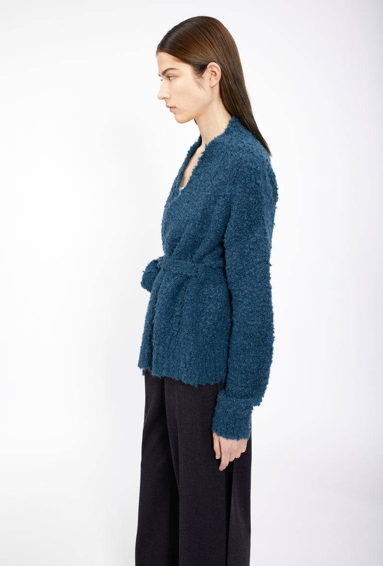 Odeeh Alpaca Boucle Cardigan, Peacock Green Flash Sale