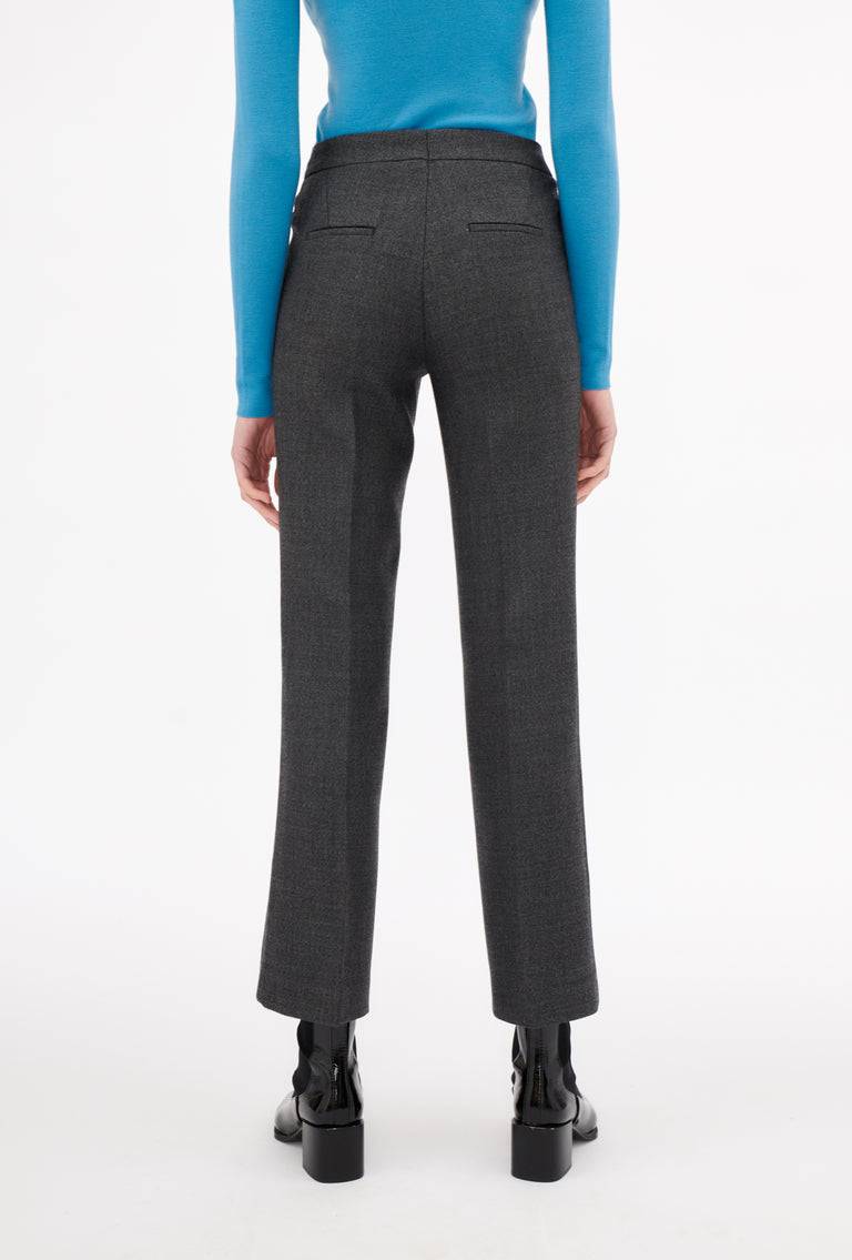 Odeeh Savile Row Wool Pique Hose, Charcoal Begrenztes Angebot
