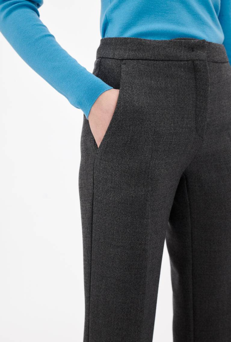 Odeeh Savile Row Wool Pique Hose, Charcoal Begrenztes Angebot