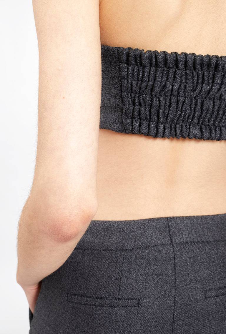 Odeeh Savile Row Wool Pique Top, Charcoal Exklusivangebot