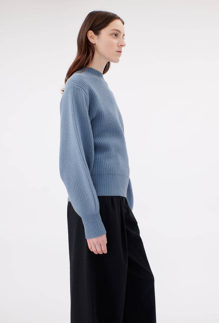 Odeeh Cash-Wool-Mix Pullover, Frosty Blue Saisonschlussverkauf
