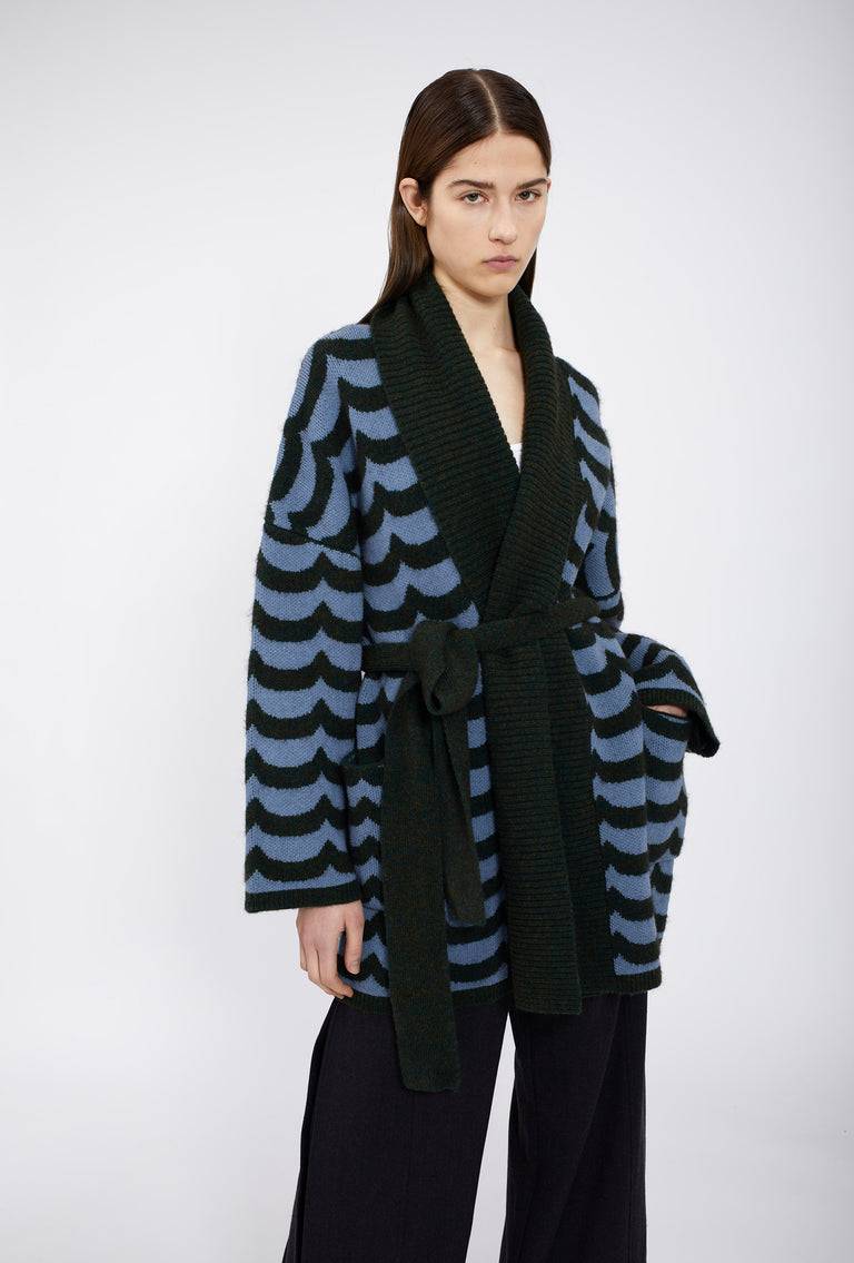 Odeeh Waves Cardigan, Mermaid Green Cyber Monday