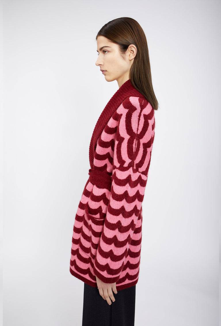 Odeeh Waves Cardigan, Pomegranate Weihnachtsangebot