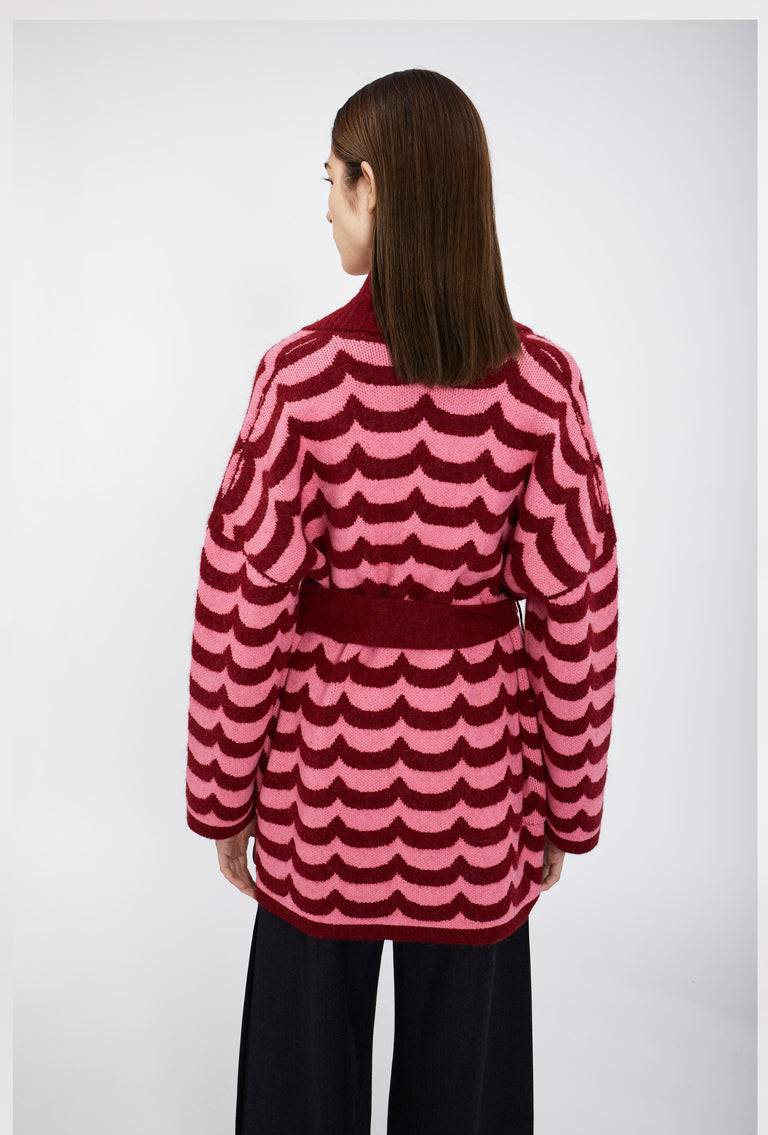 Odeeh Waves Cardigan, Pomegranate Weihnachtsangebot