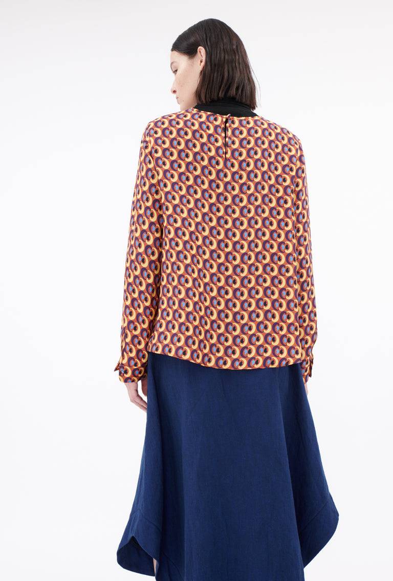 Odeeh Arabesques Bluse, Brick red Vatertagsangebot