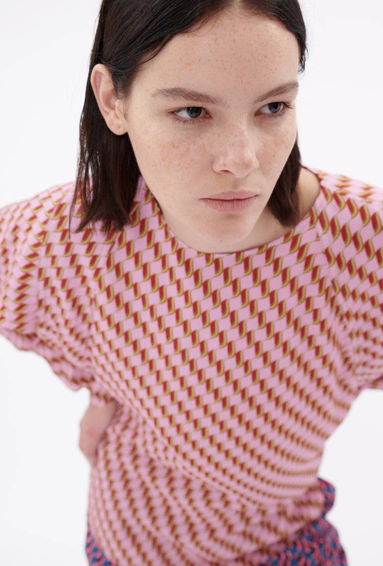 Odeeh Diagonal Waves Bluse, Candy Heißer Verkauf
