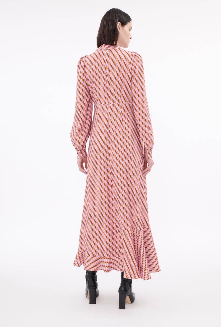 Odeeh Diagonal Waves Kleid, Candy Räumungsverkauf