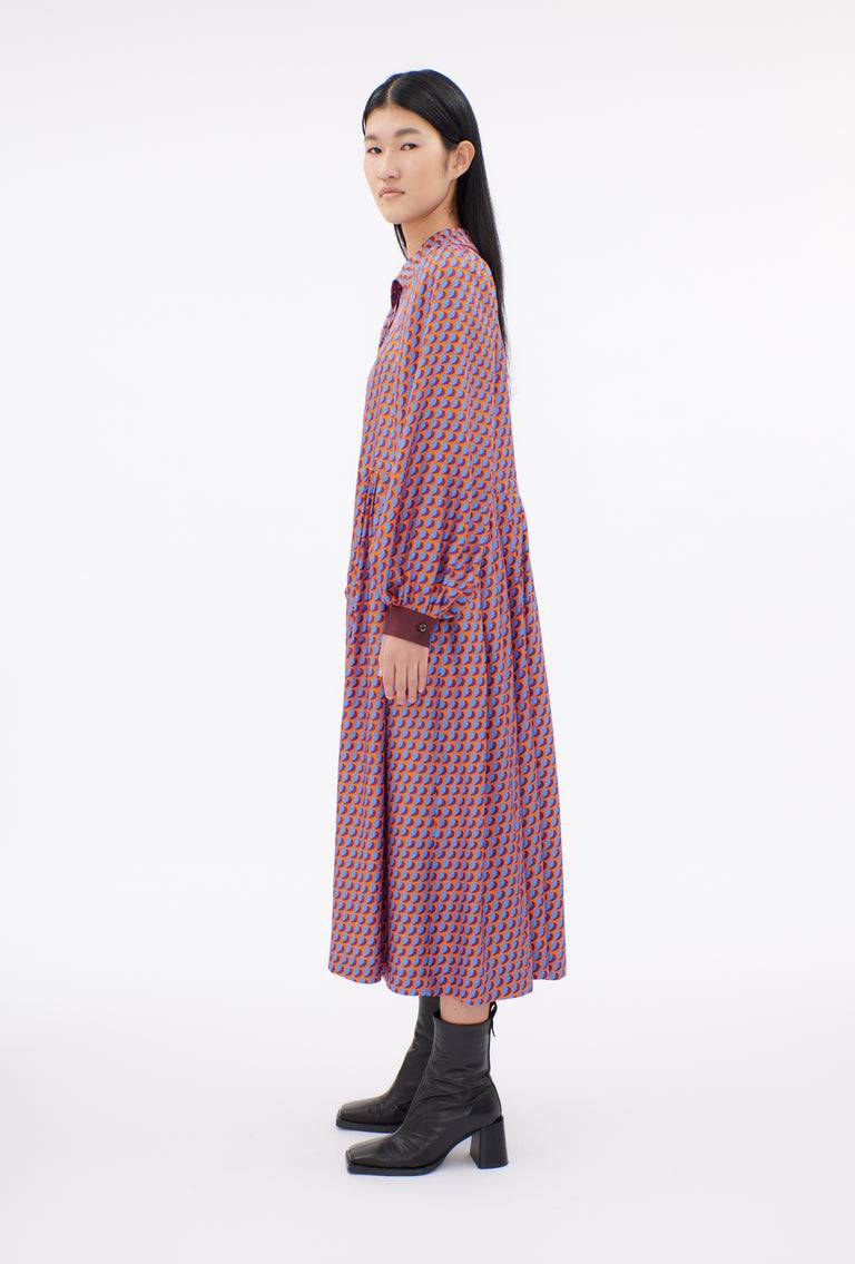 Odeeh Baisers Silk Twill Kleid, Cobalt Kauf eins, bekomm eins gratis
