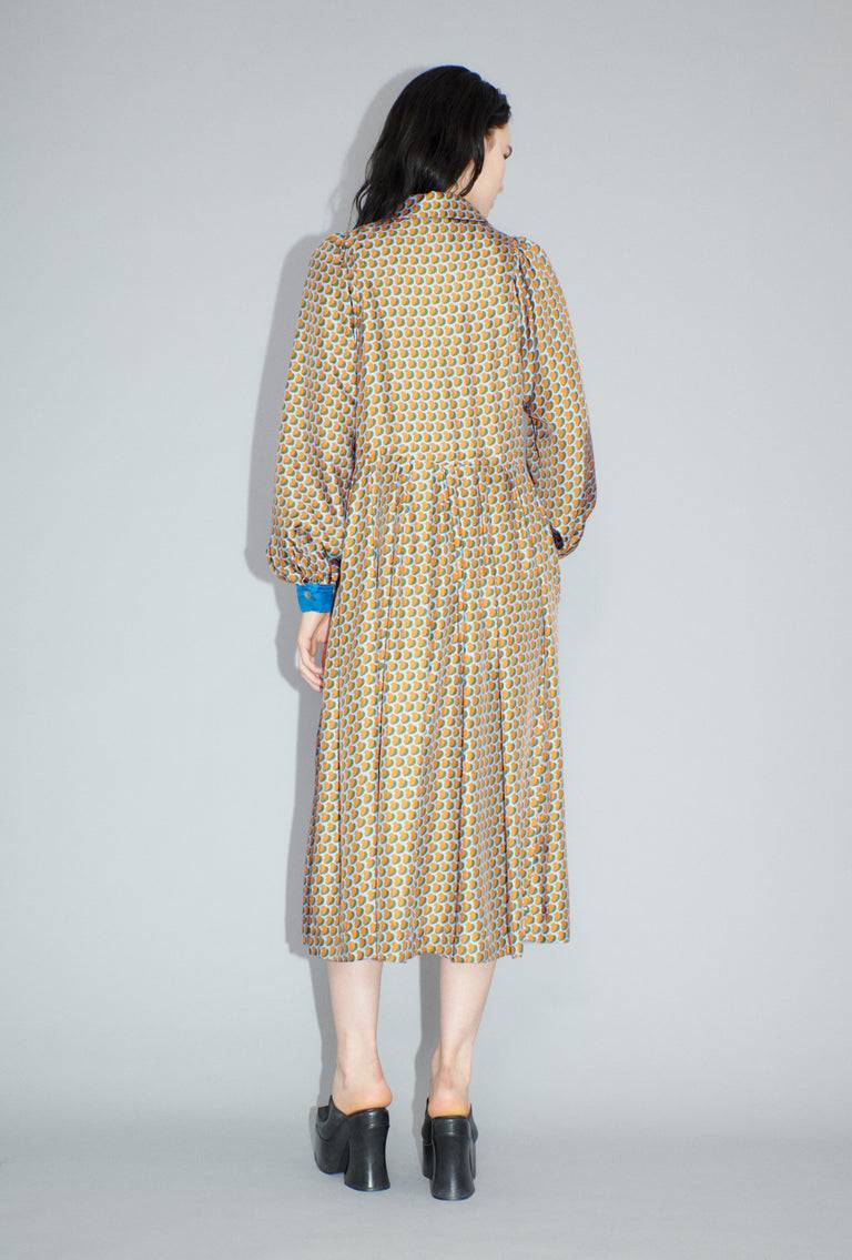 Odeeh Baisers Silk Twill Kleid, Saffran Sonderangebote