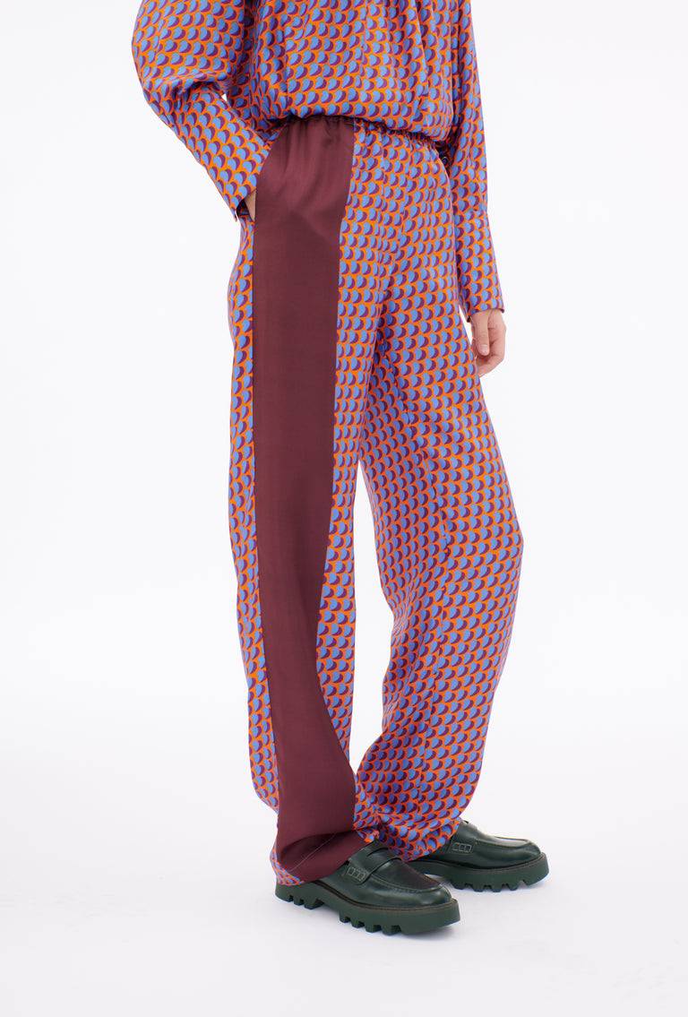 Odeeh Baisers Silk Twill Hose, Cobalt Super Sparpreis