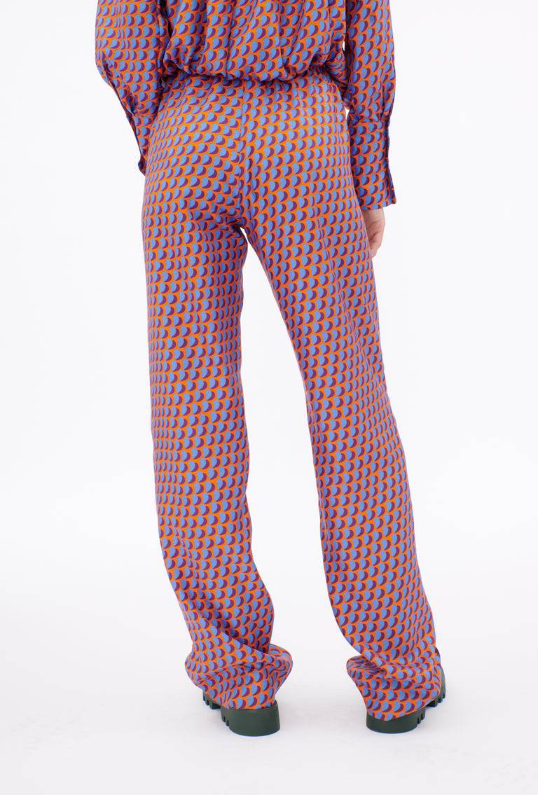 Odeeh Baisers Silk Twill Hose, Cobalt Super Sparpreis