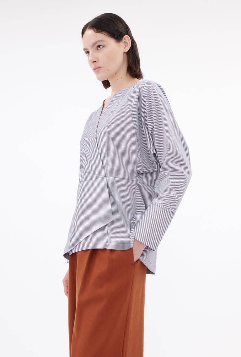 Odeeh Stripes Bluse, Navy White Wochenangebot