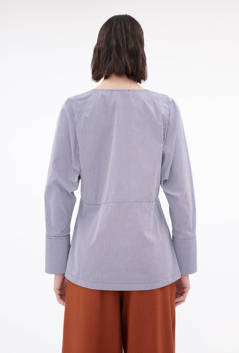 Odeeh Stripes Bluse, Navy White Wochenangebot