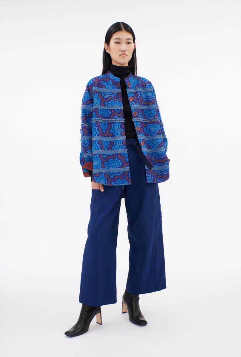Odeeh Achats, Big Bluse, Light Indigo Begrenzte Freigabe