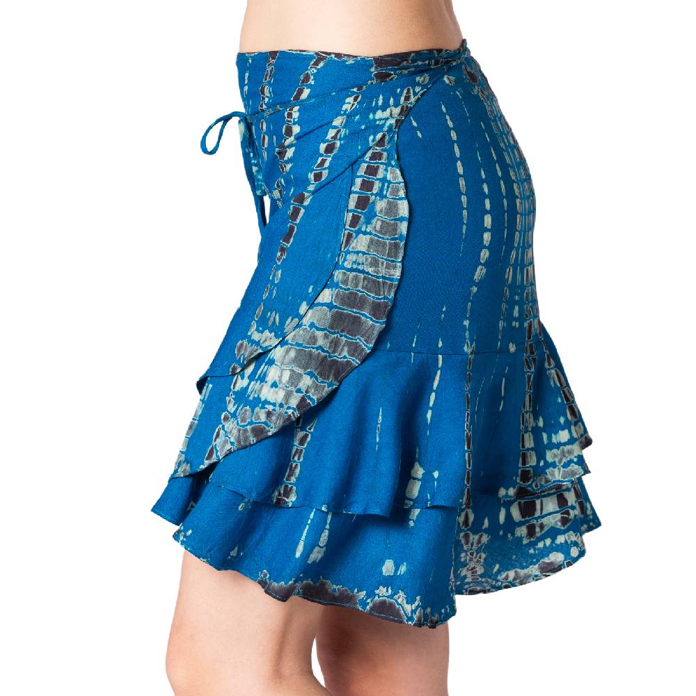 Panasiam Tie-Dye Wickelrock im Angebot