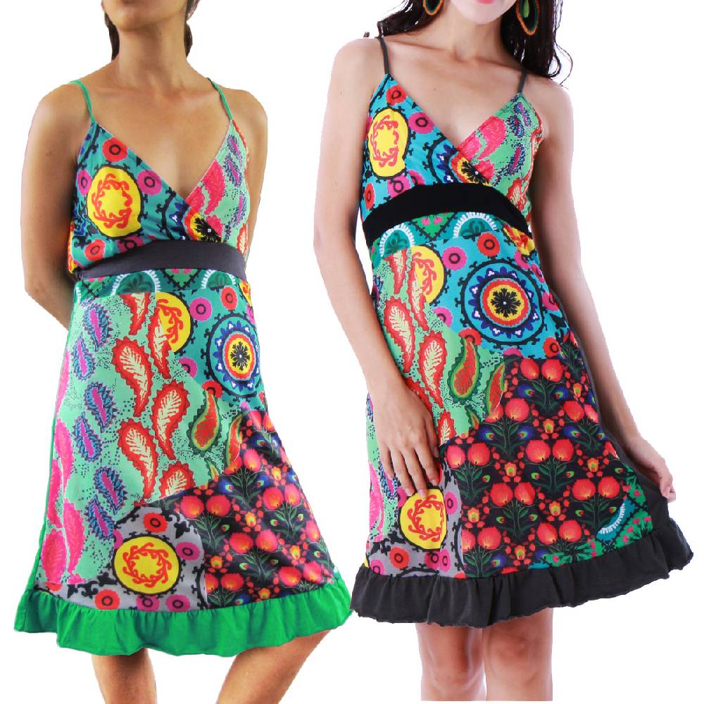 Panasiam Sommerkleid Hippieherz Versandkostenfrei