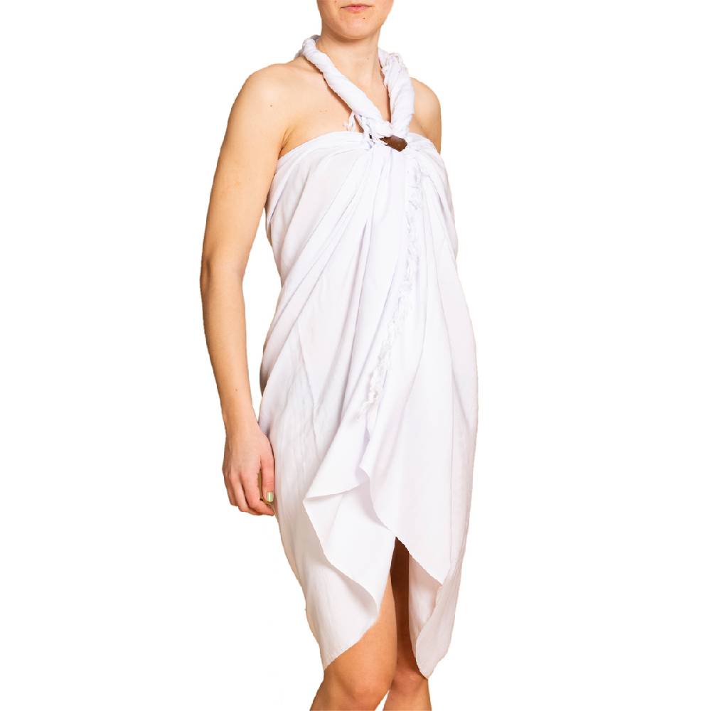Panasiam Sarong unicolor in zwei Größen Bis zu 60% Rabatt