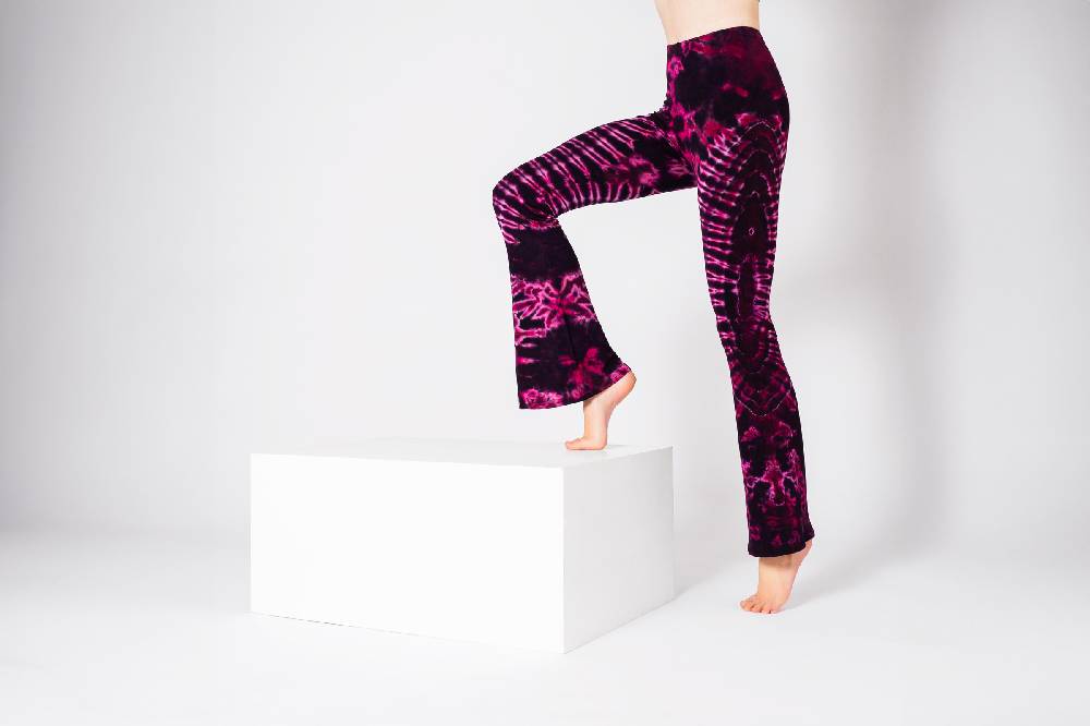 Panasiam Batik Leggings mit Schlag Zeitbegrenzte Promotion