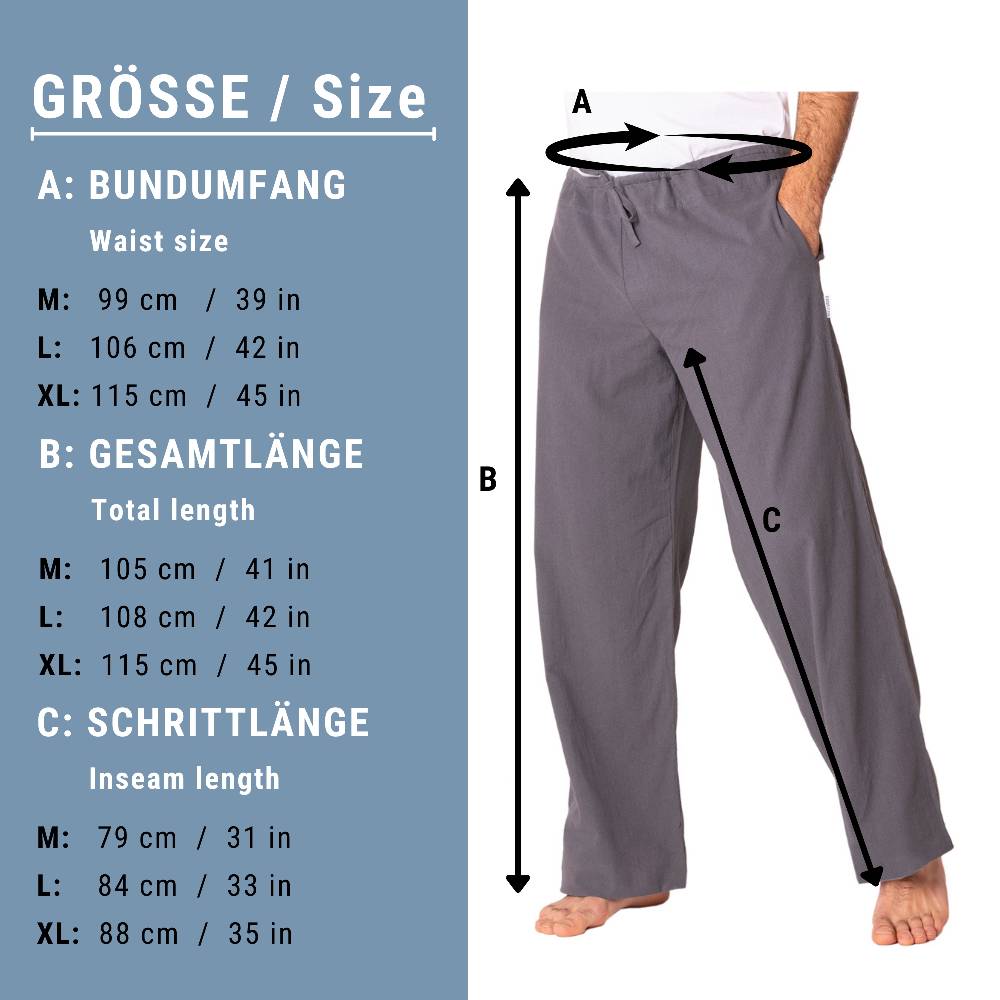 Panasiam Stoffhose aus feiner Baumwolle Sonderangebot der Fabrik