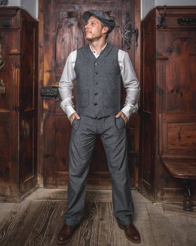 Pike Brothers 1937 Roamer Vest smoke grey Limitierter Zeitrabatt