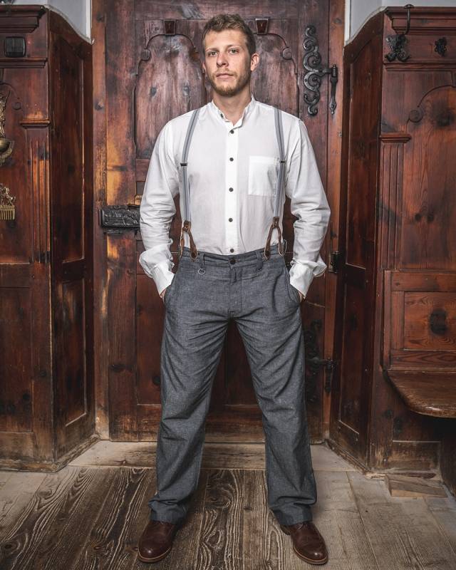 Pike Brothers 1942 Hunting Pant smoke grey Fabrik Onlineshop