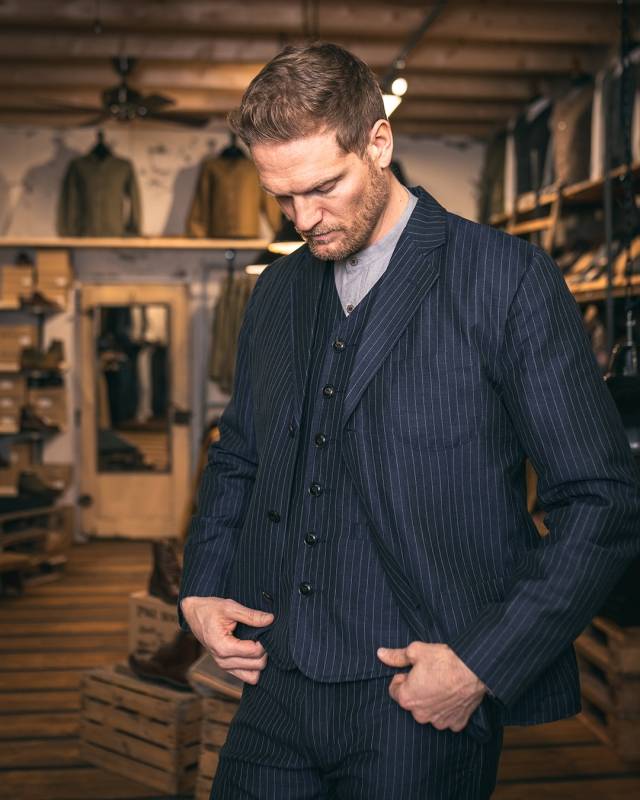 Pike Brothers 1927 Harvester Jacket Chicago blue Flash Sale