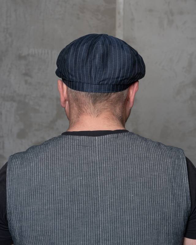 Pike Brothers 1928 Newsboy Cap Chicago blue Begrenztes Angebot