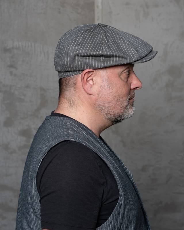 Pike Brothers 1928 Newsboy Cap grey wabash Kauf eins, bekomm eins gratis