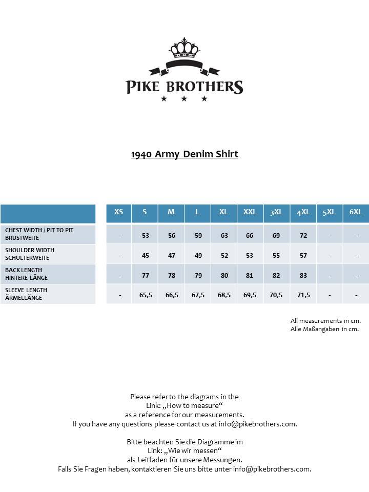 Pike Brothers 1940 Army Denim Shirt indigo Super Sparpreis