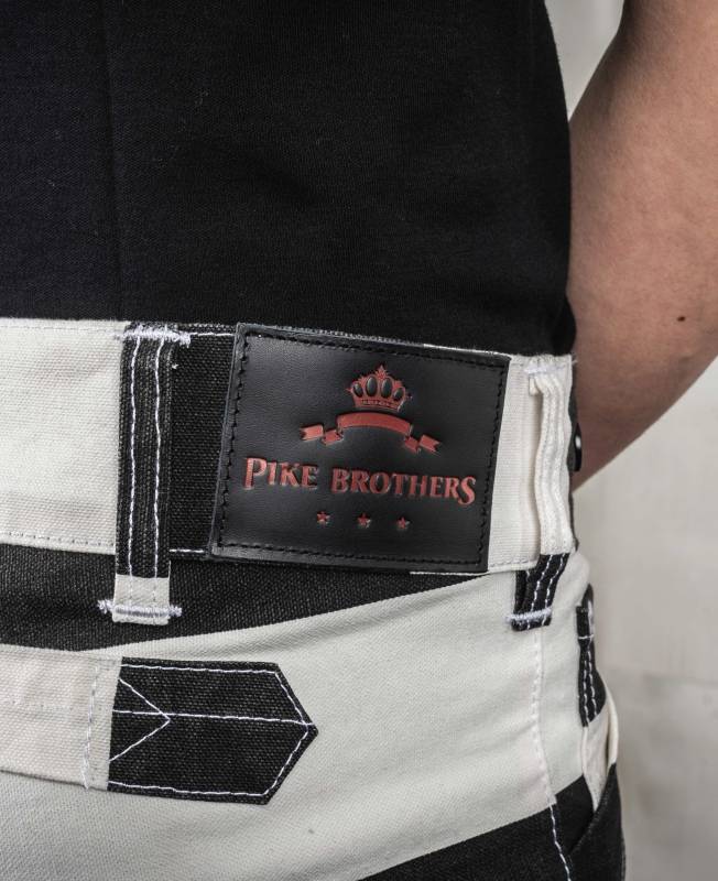Pike Brothers 1936 Chopper Pant Alcatraz white Kostenlose Rückgabe