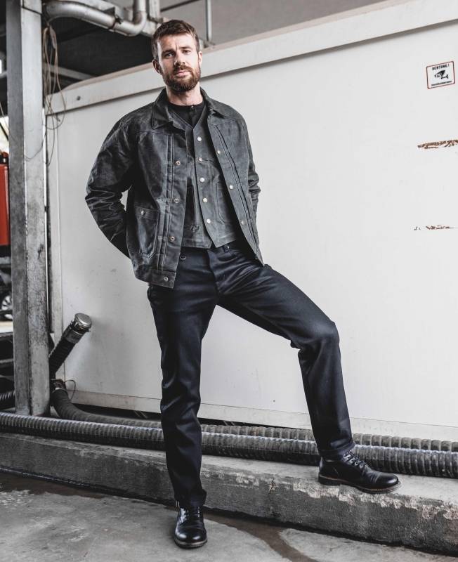Pike Brothers 1963 Roamer Pant 13oz pitch black Sonderangebot der Fabrik