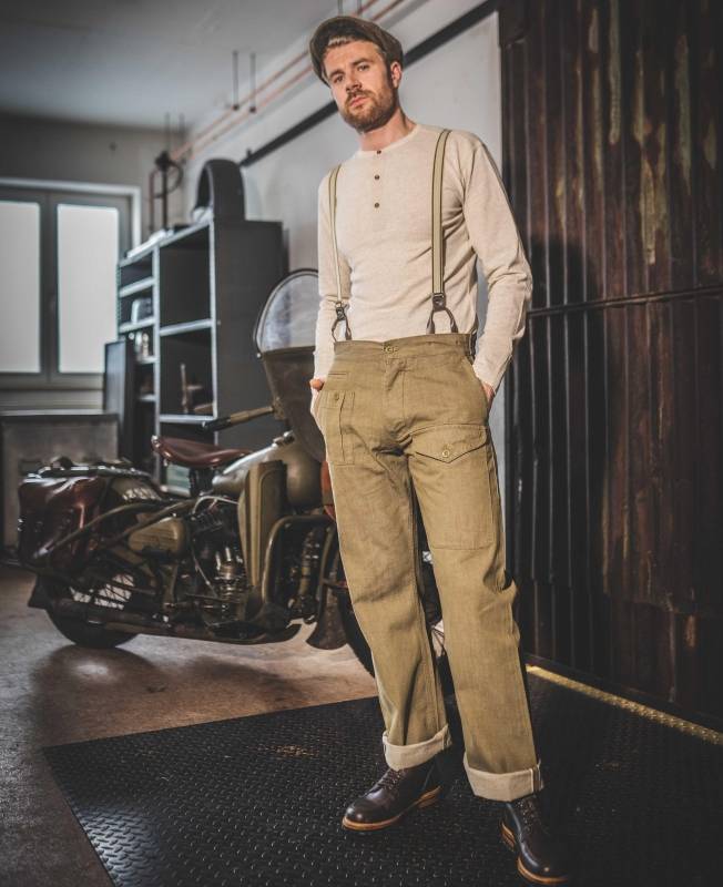 Pike Brothers 1952 Pattern Trousers olive selvage Discount Store für neue Produkte