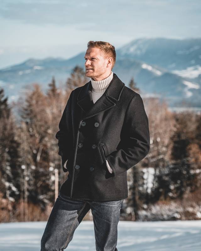 Pike Brothers 1938 Pea Coat black wool Großer Ausverkauf