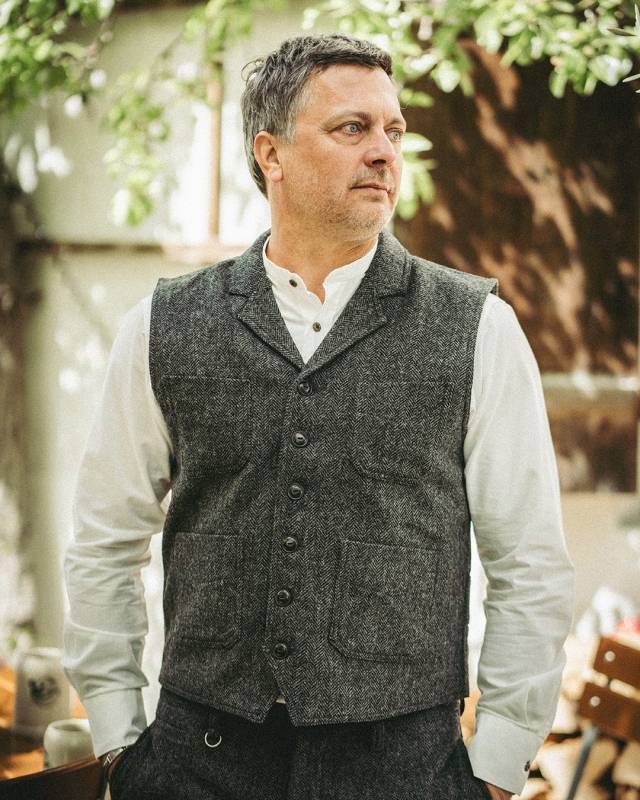 Pike Brothers 1908 Calico Vest Dundee grey Outlet
