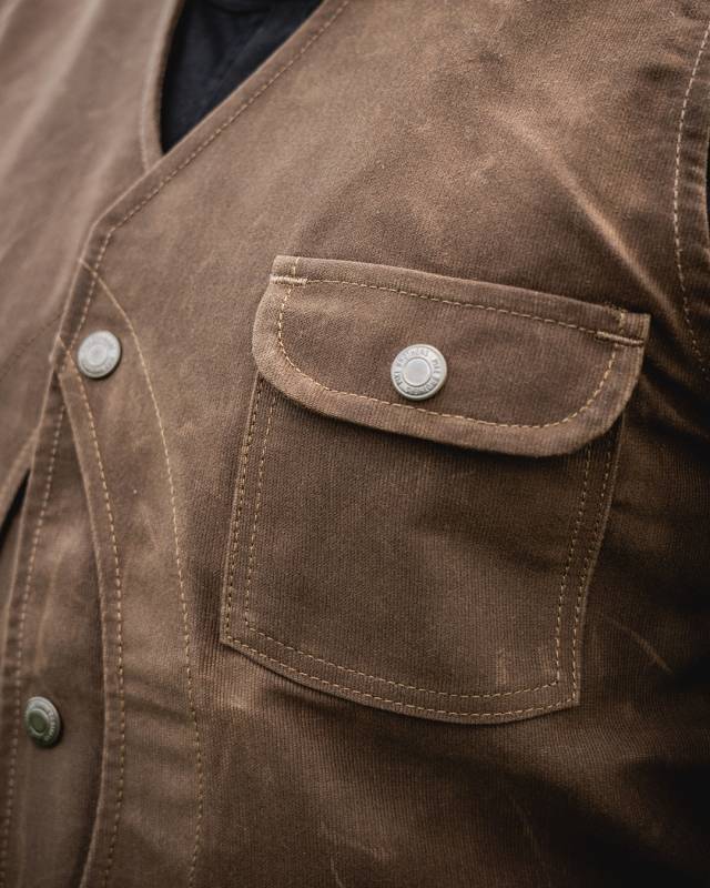 Pike Brothers 1928 Hunting Vest waxed sand Sonderangebot