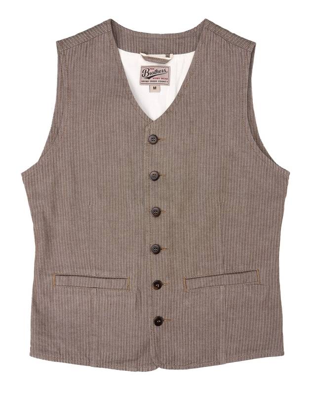 Pike Brothers 1905 Hauler Vest HBT brown Versandkostenfrei