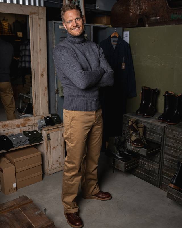 Pike Brothers 1923 Turtle Neck grey Weihnachtsangebot