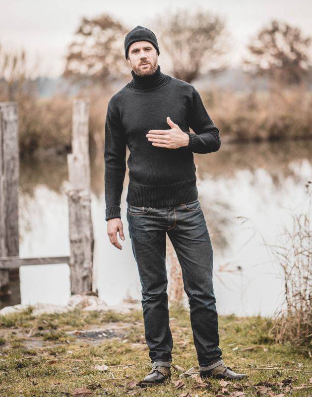 Pike Brothers 1923 Turtle Neck black Muttertagsangebot