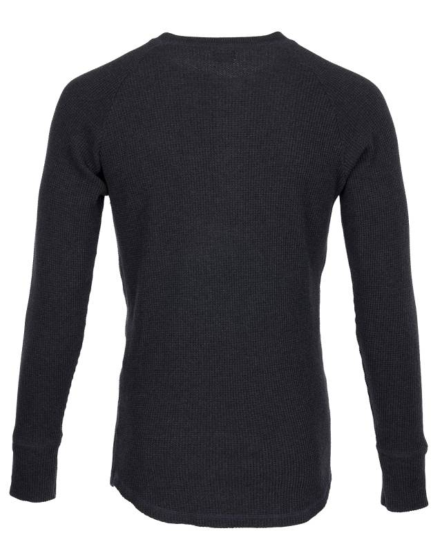 Pike Brothers 1936 Waffle Shirt iron grey Zeitlich begrenztes Angebot