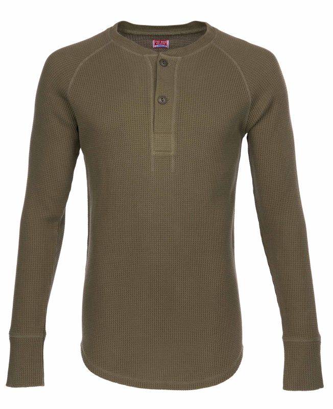 Pike Brothers 1936 Waffle Shirt army Räumungsverkauf