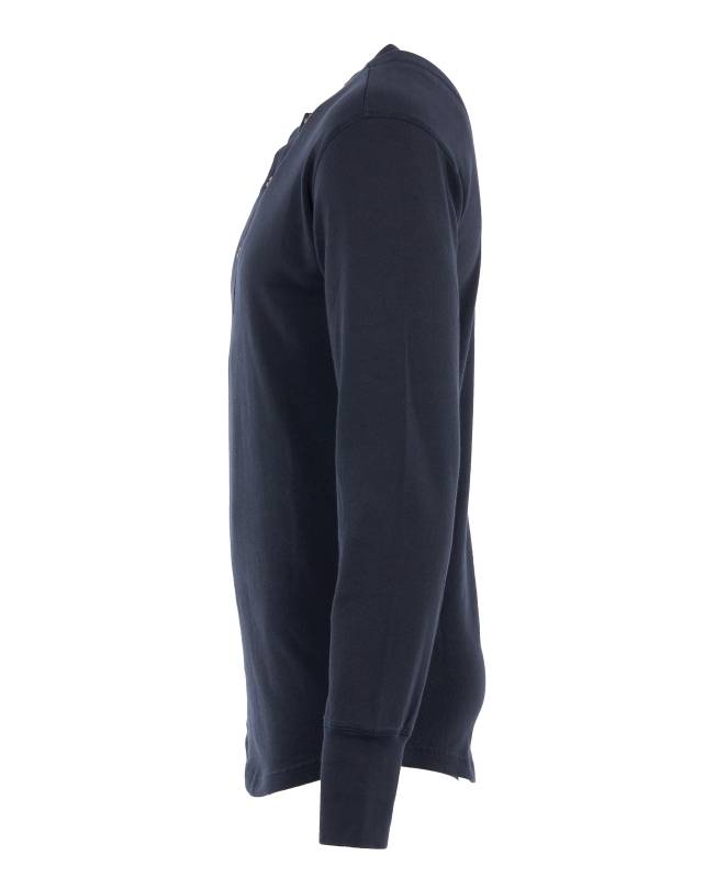 Pike Brothers 1927 Henley Shirt long sleeve Mojave blue Bis zu 55% Rabatt