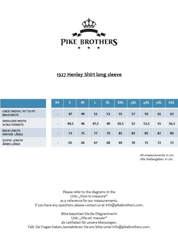 Pike Brothers 1927 Henley Shirt long sleeve Mojave blue Bis zu 55% Rabatt