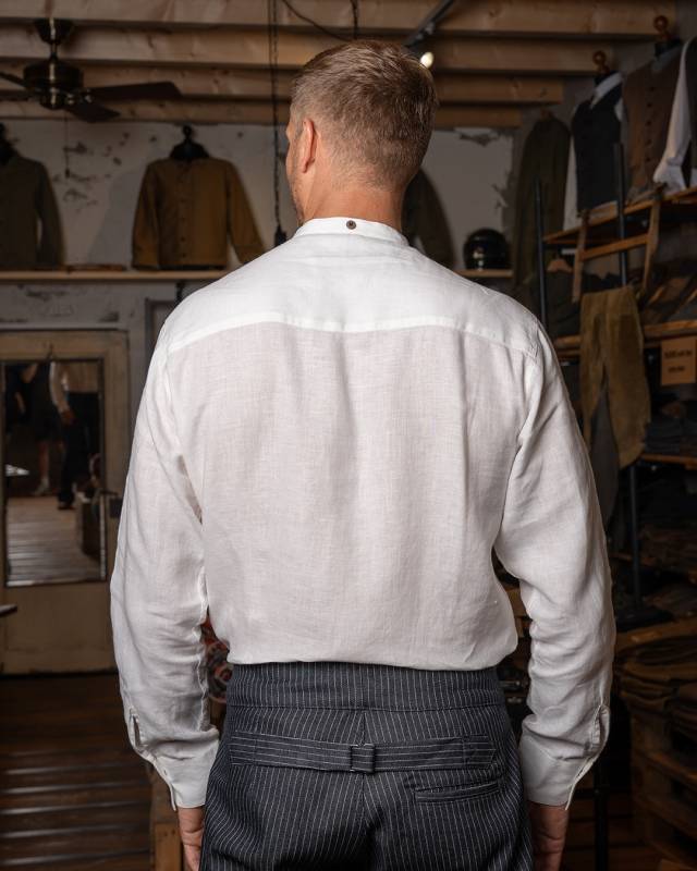 Pike Brothers 1923 Buccanoy Shirt linen ecru im Angebot