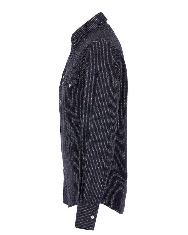 Pike Brothers 1963 Saw Tooth Shirt Navajo blue Cyber Monday